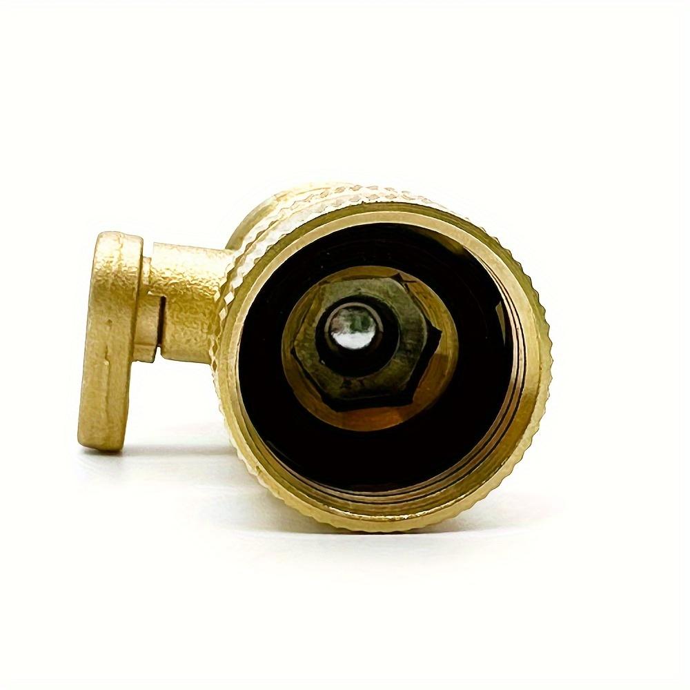 1pc/2pcs Single-way Brass Closure Valve, Garden Ball Valve Faucet Garden Hose Closure Valve Garden Water Hose Connector