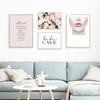 Flowers Fragrance Lip Fashion Life Wall Art Canvas Painting Nordic Posters And Prints Wall Pictures For Living Room Shop Decor