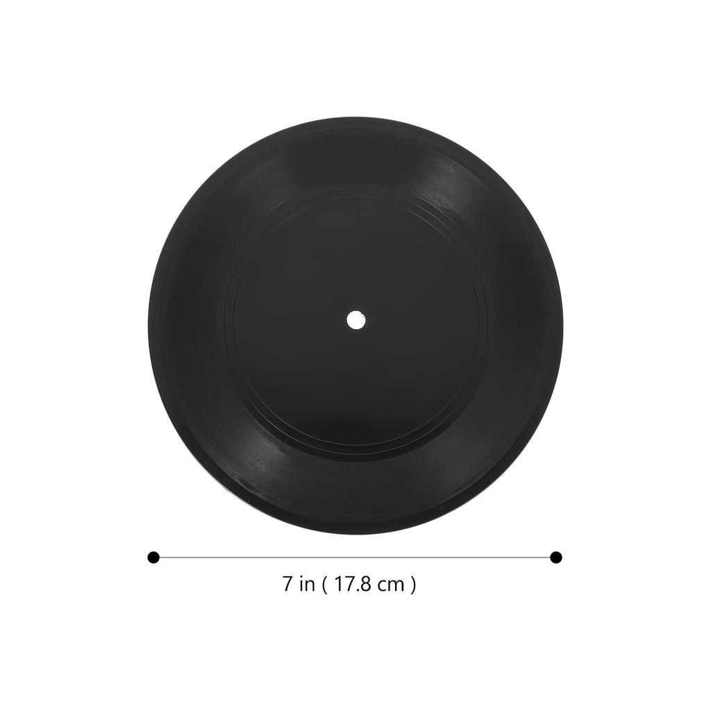 Classic Blank Vinyl Records CD For Room Decor CD Wall Decor Vinyl Records Decor Black Fake Records Decor Coffee Bar