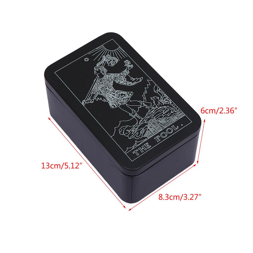 Rectangle Metal Card Box Playing Tarot Container Jewelry Storage Case Packing Poker Game Empty Poker Cards Storage Boxes
