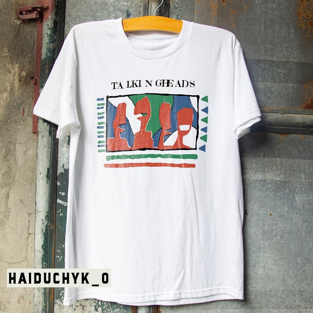 Talking Heads Yellow 80s Unisex WhiteT-shirt S-5XL Unisex T-Shirt XXXXL