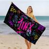 1 Stück A-Arcane J-Jinx Graffiti Mikrofaser Strandtuch Schnelltrocknend Super Saugfähig Sandfrei Weich Übergroßes Bade Pool Handtuch für den Strand