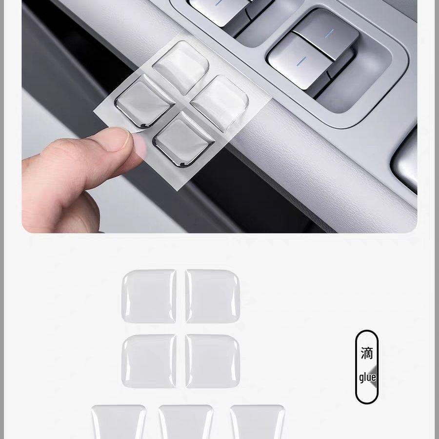 2025 Li Auto L9 Car Interior Button Sticker Set for Door Switch and Power Window Panels