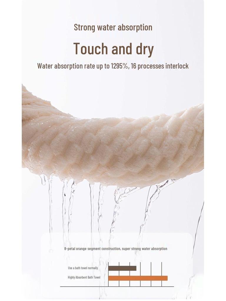 2024 Candy Velvet Quick-Dry No-Lint Large Bath Towel for Couples