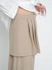 MOIFAIRE Pleated Layered Skirt Pants / Begie