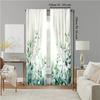 Set Of 2 Versatile Polyester Transparent Curtains Home Decoration Watercolor Flower Use Bedrooms Living Rooms Curtain Ideal For Room