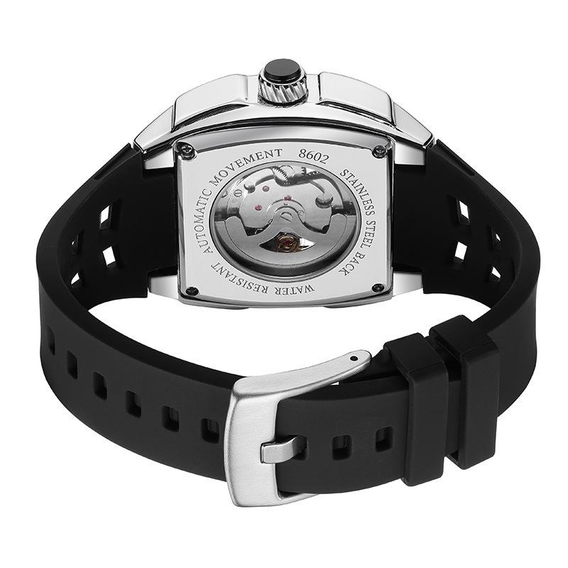 Men'S Mechanical Watch Sports Wine Barrel Shape 8602