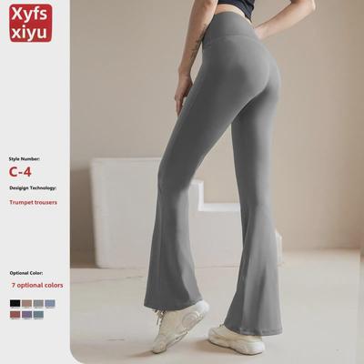 Pantalones de Yoga Acampanados de Cintura Alta para Mujer, Levanta Caderas, Secado Rápido, Transpirables, Adelgazantes, Elegantes, Mallas de Fitness de Pierna Ancha