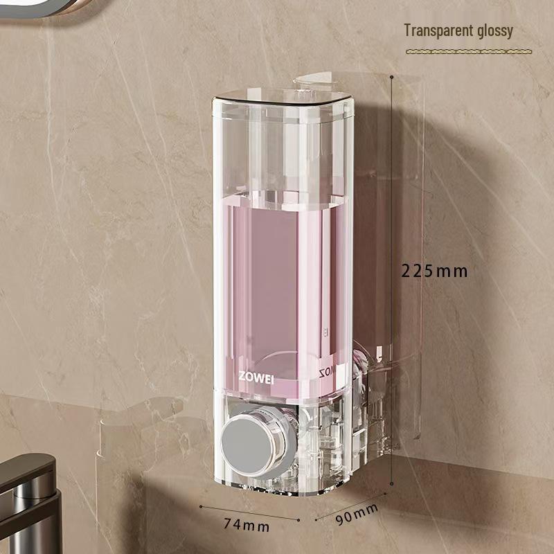 Luxury Corrugated Soap Dispenser with Suction Cup for Bathroom and Shower