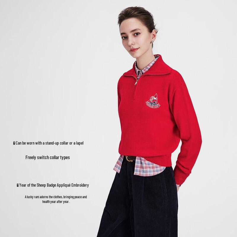 Navigare Women's Half-Zip Knit Sweater