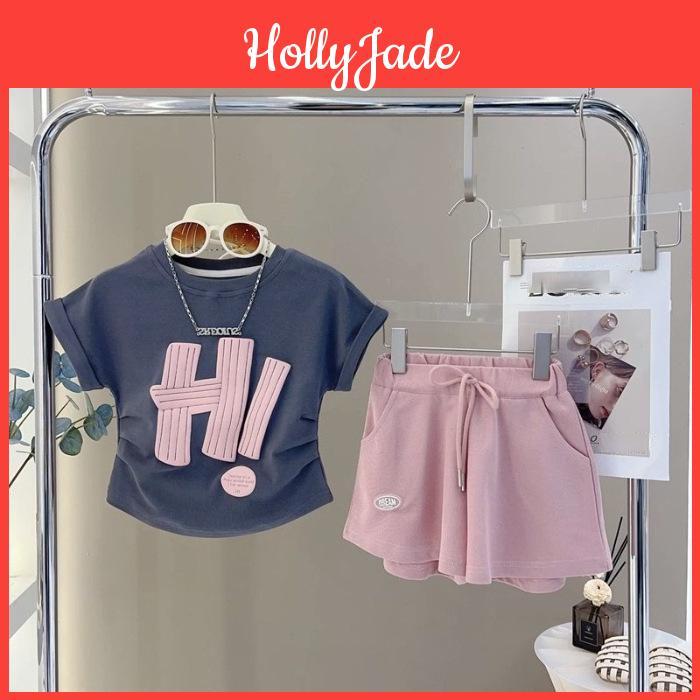 Tshirt Fashion Short Girls Summer Shorts Casual Suit