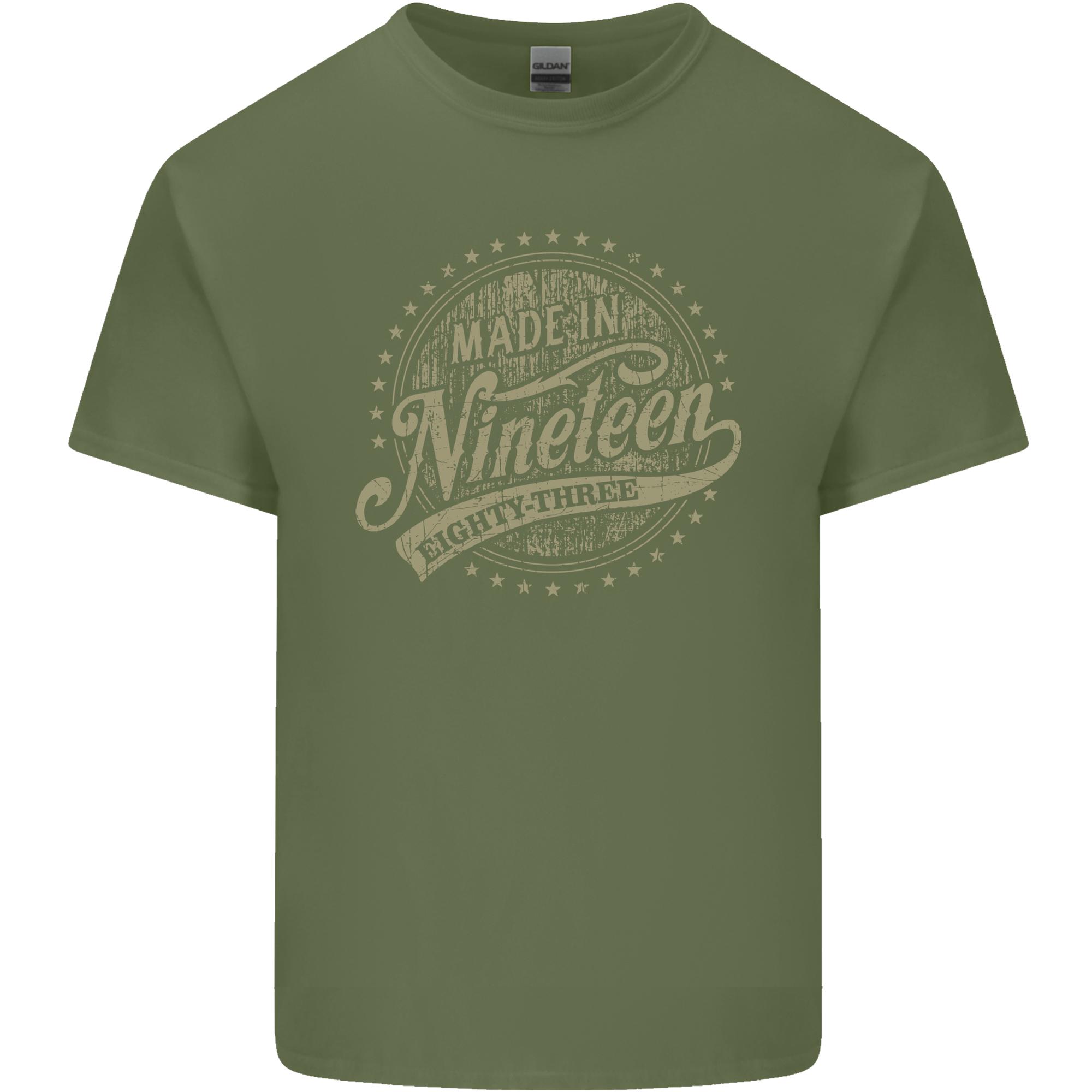 Distressed 43rd Birthday Made In 1983 Unisexs Light Cotton Tshirt S