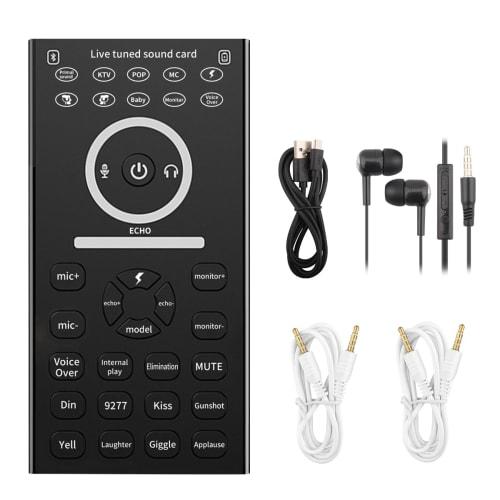 BOX18 Voice Changer for PS4, PS5, iPad, PC, Android, and iPhone. 4 Voice Changes: Male, Female, Child, and Monster Sounds. Includes Headphones for Sma