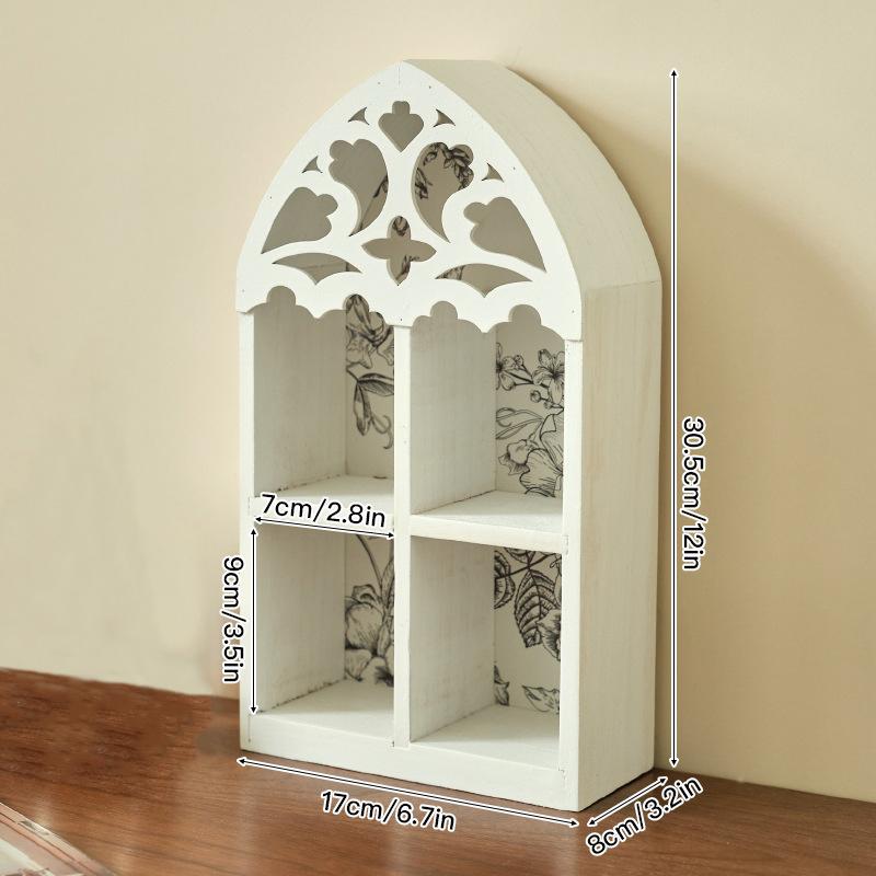 Stylish Wooden Multi-Tier Wall Shelf Space-Saving Storage & Display Organizer for Home Decor, Bedroom Crafts Living Room