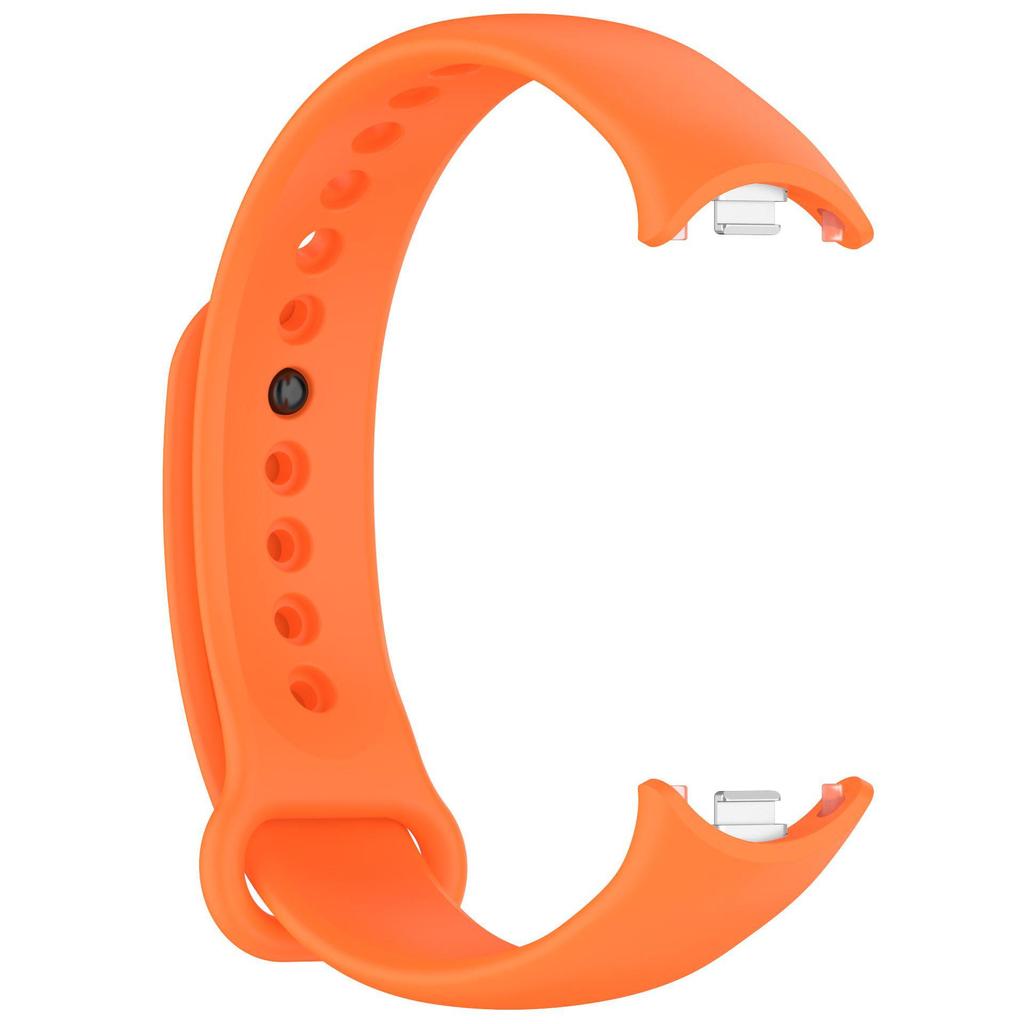 Compatible Strap for Xiaomi Mi Band 9 & 8 NFC Smart Sports Wristband - Silicone Metal Interface