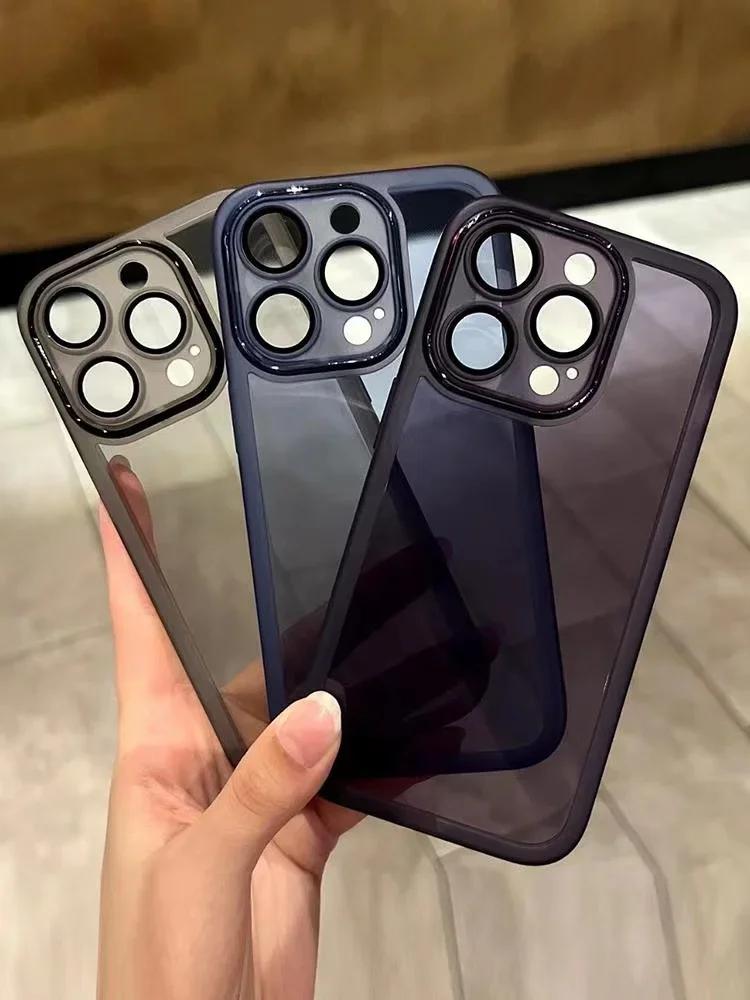 Luxury Soft Transparent Case For IPhone 16 14 13 12 11 15 Pro Max X Xs Max XR Plus SE   Shockproof Silicone Bumpe Cover