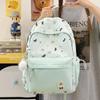 Schoolbag Korean Girl Wind Polka Dot Star Printed Backpack Small Fresh Plaid Schoolbag Female Junior High School Student Large Capacity Backpack