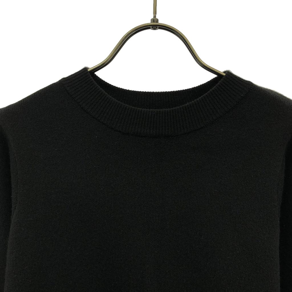 AMERI UNDRESSED Long Sleeve Crew Neck Knit F Black Sweater Women Used