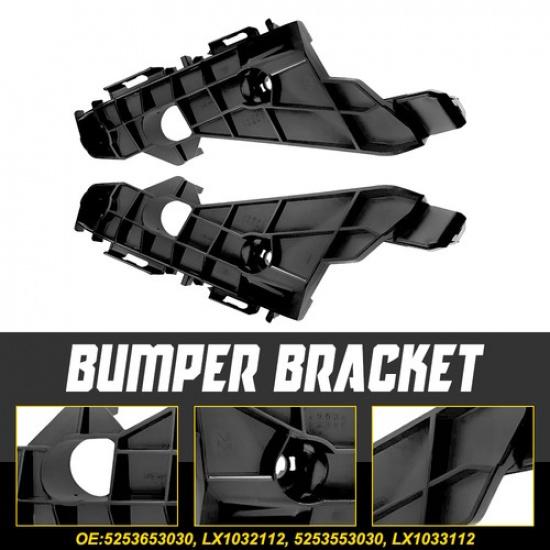 2X Front Bumper Retainer Brackets Support For 2014-2015 Lexus IS250 2.5L V6