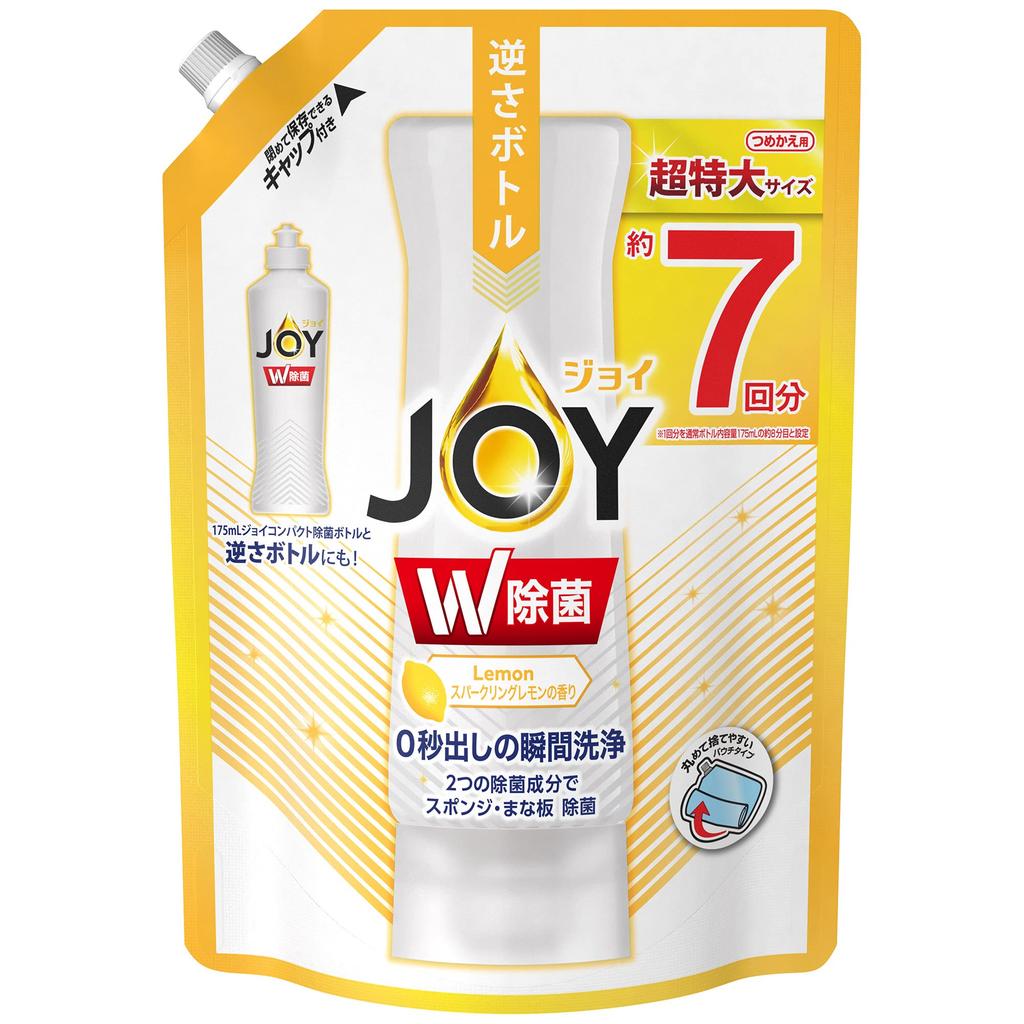 Détergent à vaisselle Joy Compact Assainissant Parfum Citron Pétillant Recharge Grande Capacité 960mL