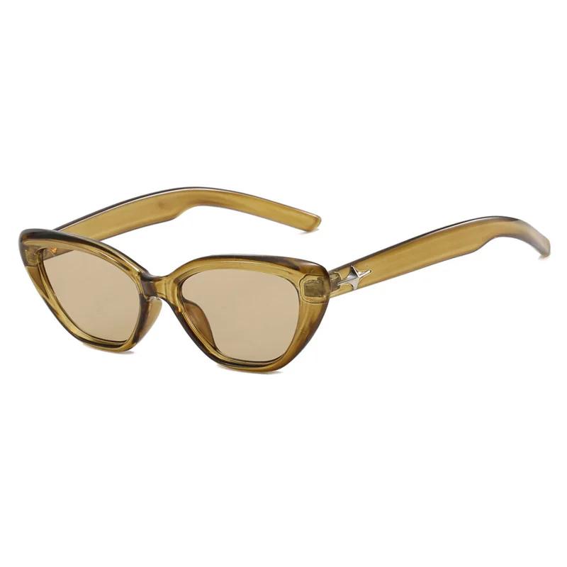 Triangular Star Cat Eye Sunglasses 2024 New GM Retro Glasses Men's And Women's Fashion Trend Concave Shape Shading Sunglass