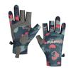 Angelhandschuhe im Frühling und Sommer Lecken Drei Finger Sonnenschutz Rutschfest Verschleißfest Nicht klebend Köder Angelhandschuhe