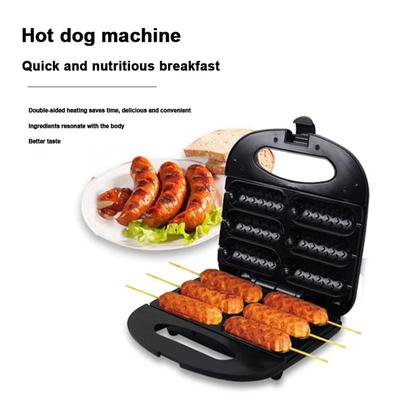 Multifunktionaler Hot-Dog-Maker für den Haushalt – Elektrischer Würstchengrill mit Antihaft-Rollen für schnelles Kochen, einfache Reinigung