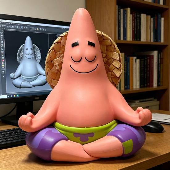 Car Ornaments Funny Star Style Yoga Meditation Figure Cartoon Stress Relief Gift Cute Healing Desktop Decompression Toy for Car Home Office Decor