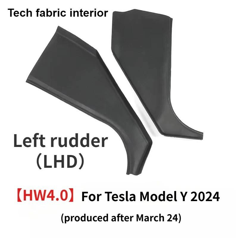 

For Tesla Model Y 2024 HW4.0 Front Door Decor Protective Pad Rest Pedal Side Guards Anti Kick Sticker Protection Cover New MY