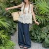 New ArriVals Open Run Women Lace V Neck sleeVeless Layered Blouse