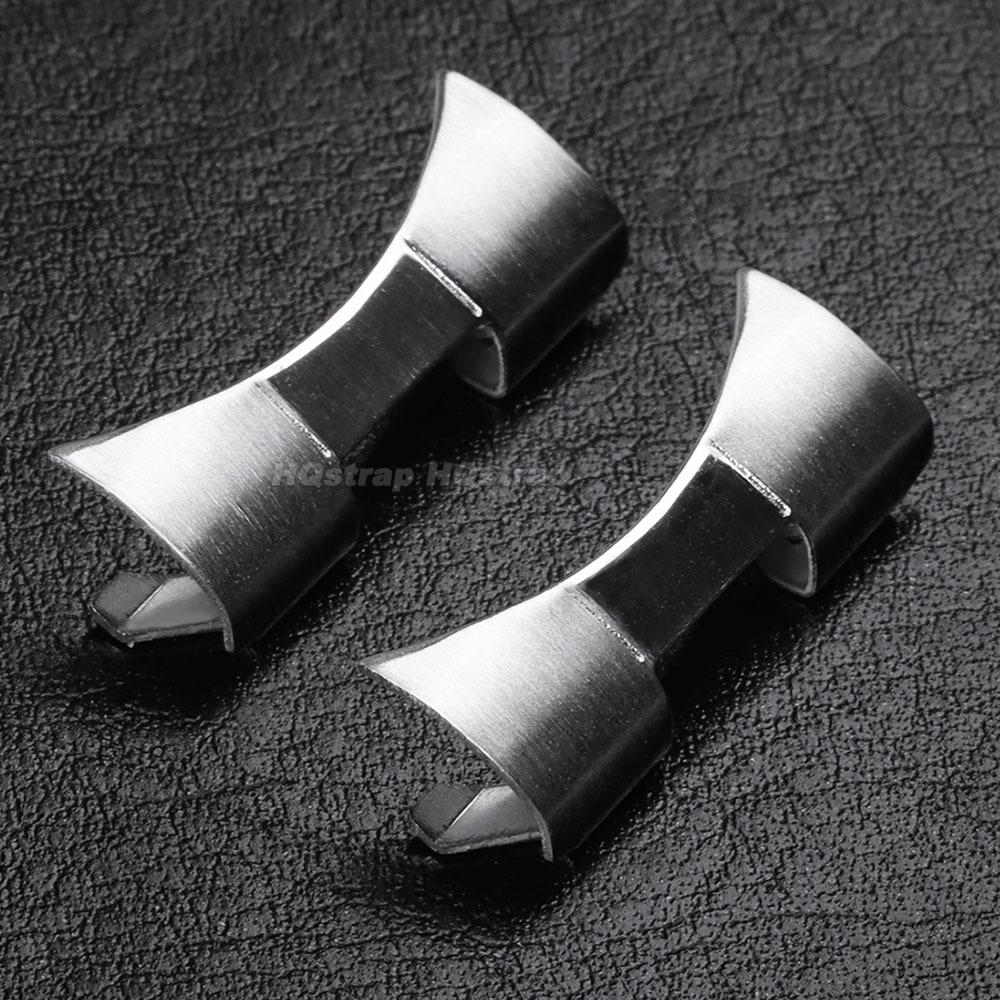 Curved End Link Adapter for Seiko Stainless Steel Bracelet Connector for Rolex Watch Band Accessories 12/14/16/18/19/20/22/24mm