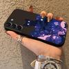 Black Cat Starry Night Funda Phone Cover Case for Samsung Galaxy S25 S24 Plus S26 S23 S10 S9 S21 FE Note 20 8 9 10 S20 Ultra