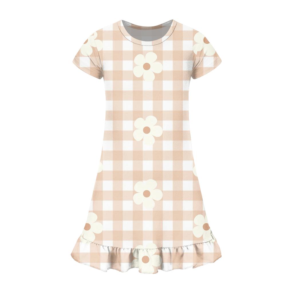 Girls' Pocket Dress - Short Sleeve Loungewear