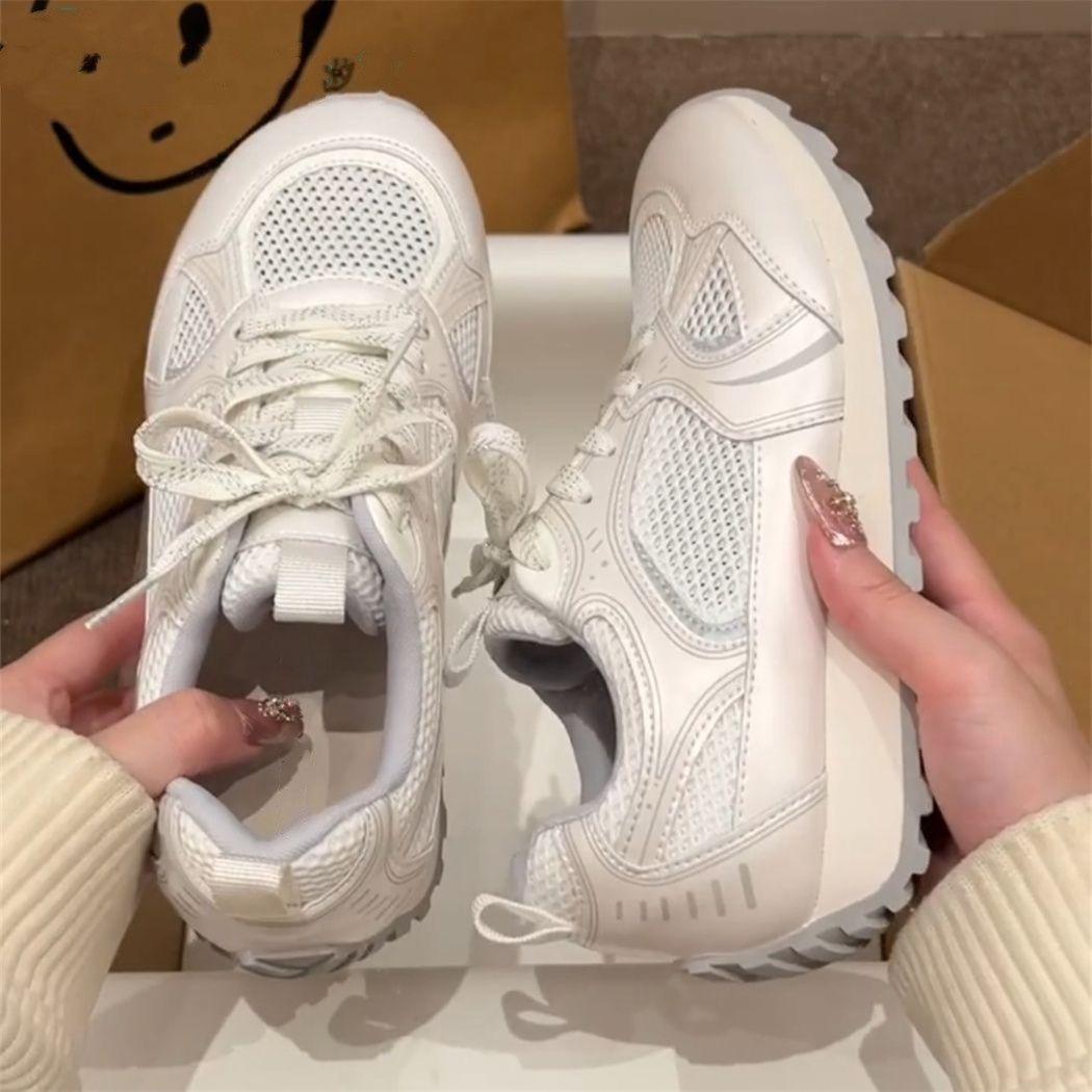 

Нишевые низкие ретро-сетчатые кроссовки женские 2025 лето новая дышащая повседневная универсальная обувь для скейтборда 40