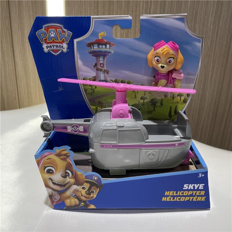 10kinds Genuine Paw Patrol Everest Ryder Rex Skye Chase Rocky Zuma Vehicle with Collectible Figure Birthday Gift Children Toy