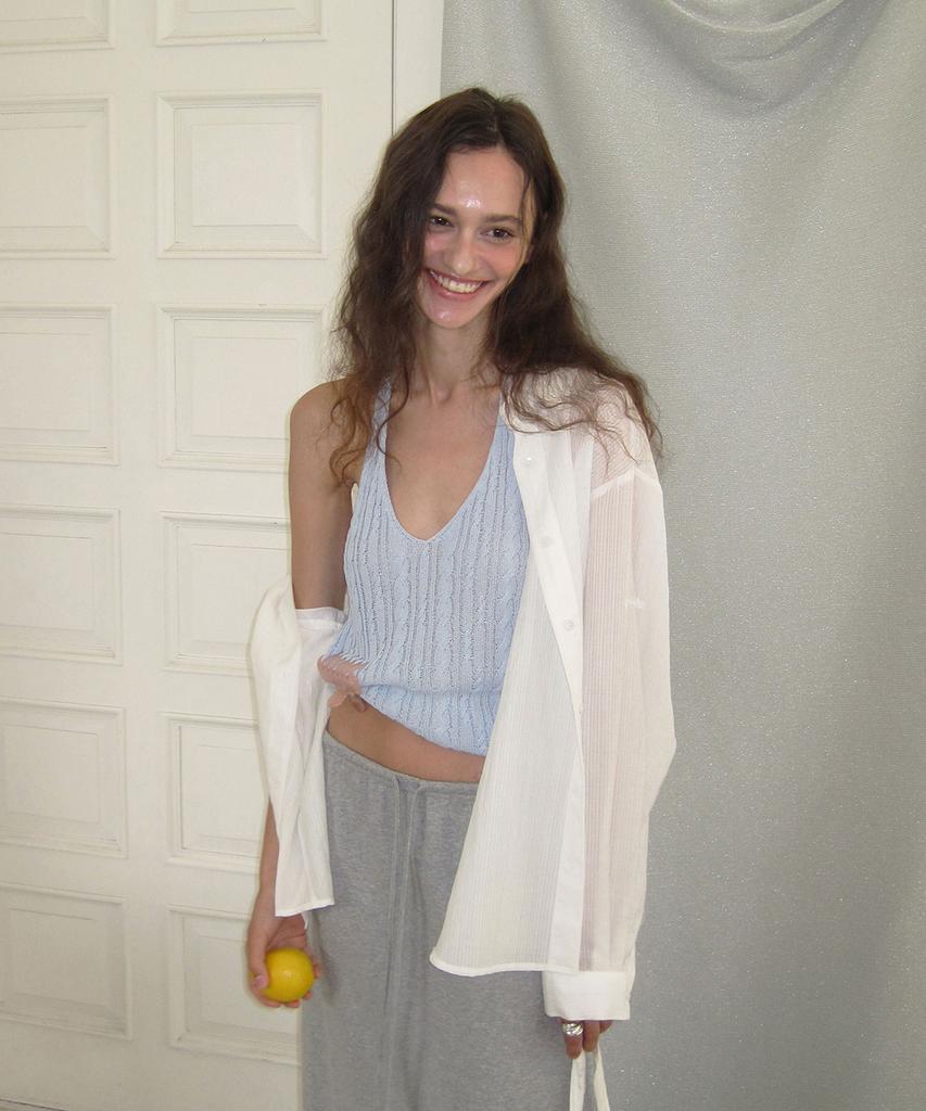 Eopaeleolakaibeu Airy Sheer Shirt - Ivory