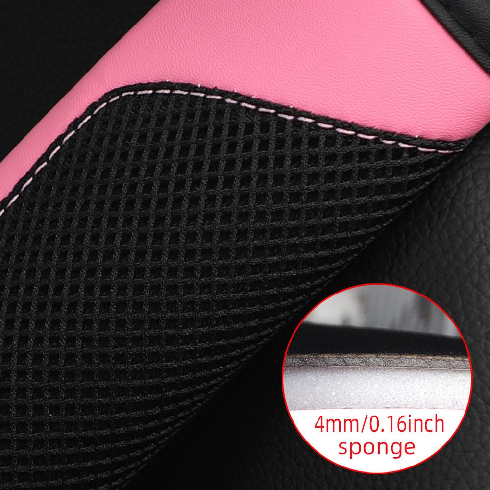 3D breathable skin-feel PU leather safety belt shoulder cover for safety belt, automotive accessory for women
