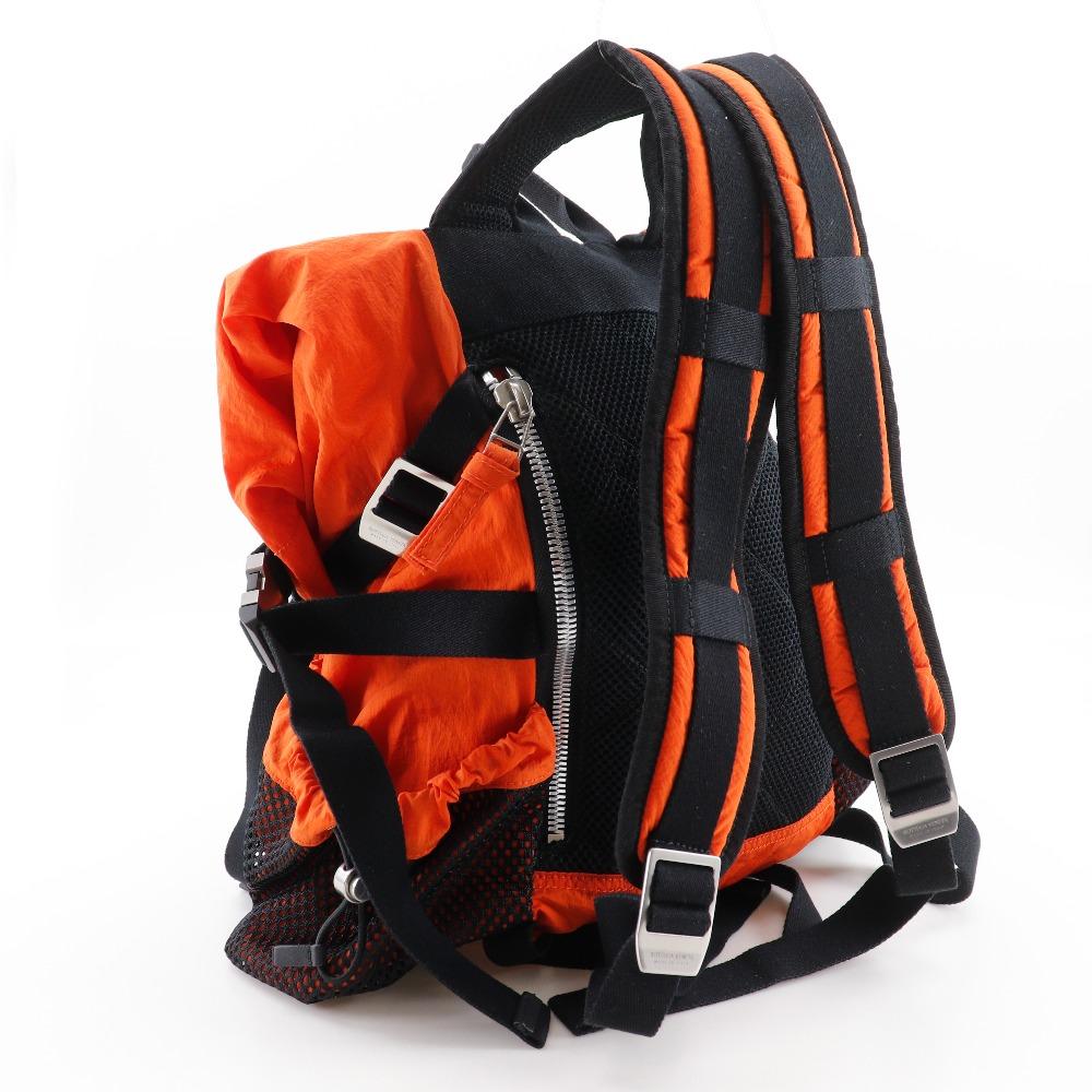 BOTTEGAVENETA Backpack Backpack Daypack Orange Nylon unisex Used