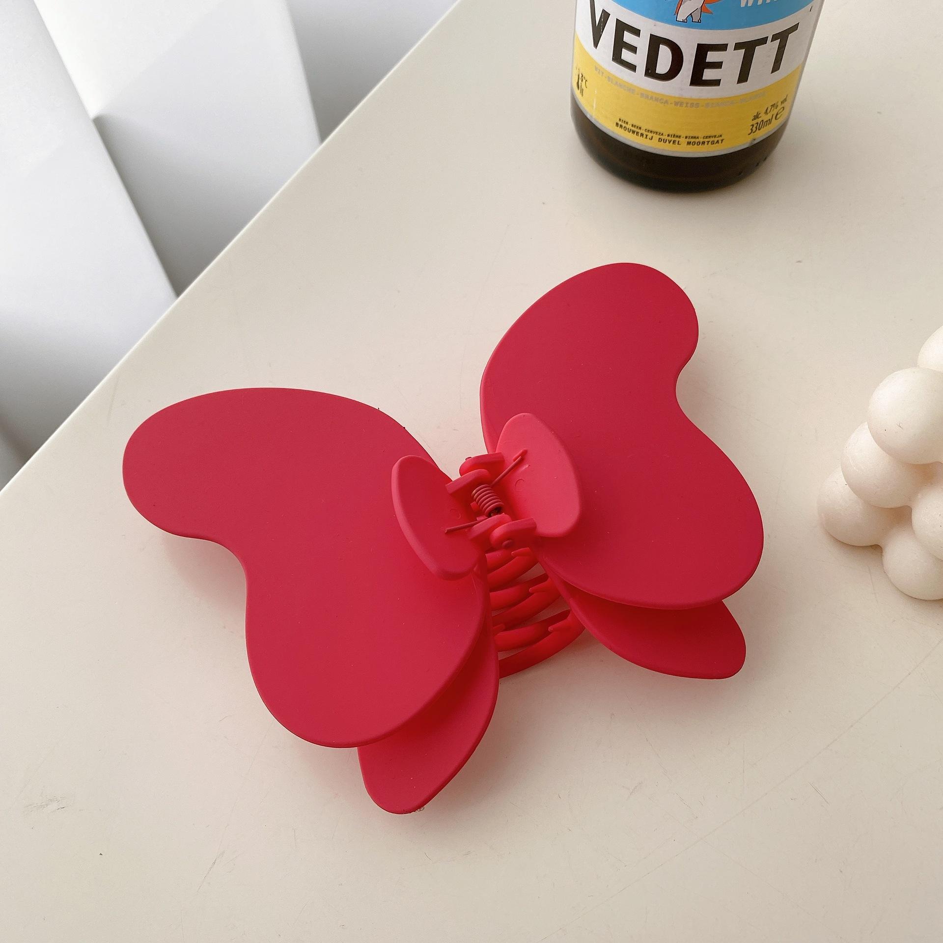 

Hair Butterfly Oversized Clip Stunning Fashionable Accessory For Women Perfect For Bun Styles Blush Red