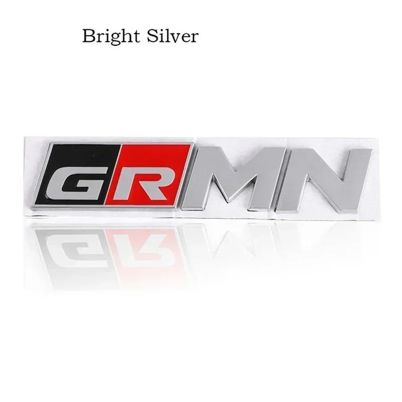 3D Metal GR Sport MN GRMN Letters Car Fender Rear Trunk Badge Emblem Sticker For RZ RC RS Corolla Camry Prius Accessories