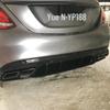 Mercedes-Benz C-Class W205 C63S Rear Lip Spoiler with AMG Tailpipe