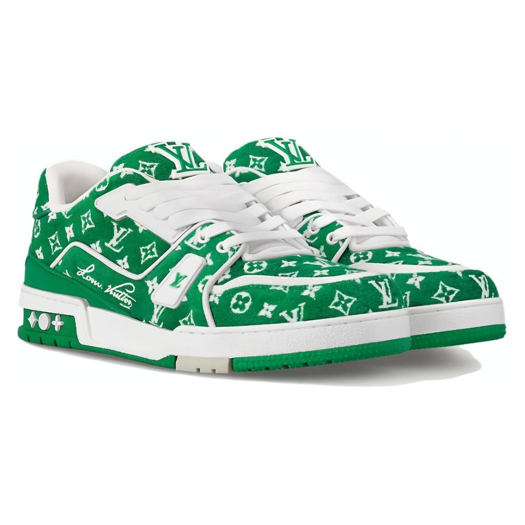 Louis Vuitton Lv Trainer Sneakers 'Green Monogram' 1ABFSA