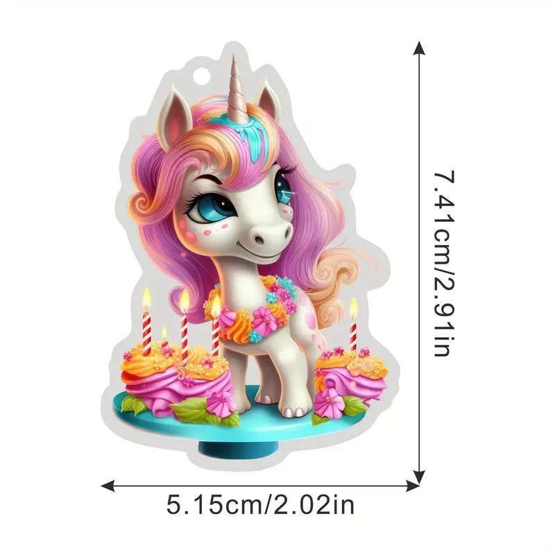 

Colorful Acrylic Car Hanging Ornament Cute Cartoon Style For Home And Auto Decoration 1