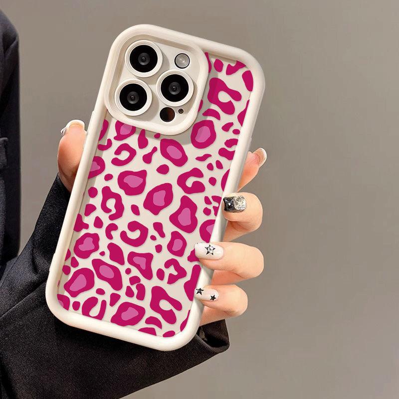 Rose red leopard print for iPhone17 ProMax mobile phone case 14 Apple 13 matte 12/15 Premium 11 factory