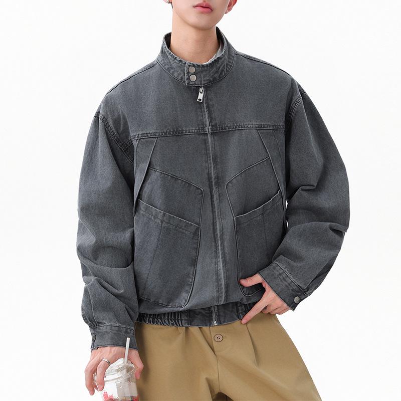 Xxbro Herren Japanische Retro Arbeitskleidung Patchwork Baumwolljacke - Herbst/Winter Trendige Lässige Oberbekleidung