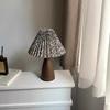 Pleated Retro LED Table Lamp Room Decoration Night Lamp USB For Home Living Bedroom Bedside Decorative Simple Desk Lighting