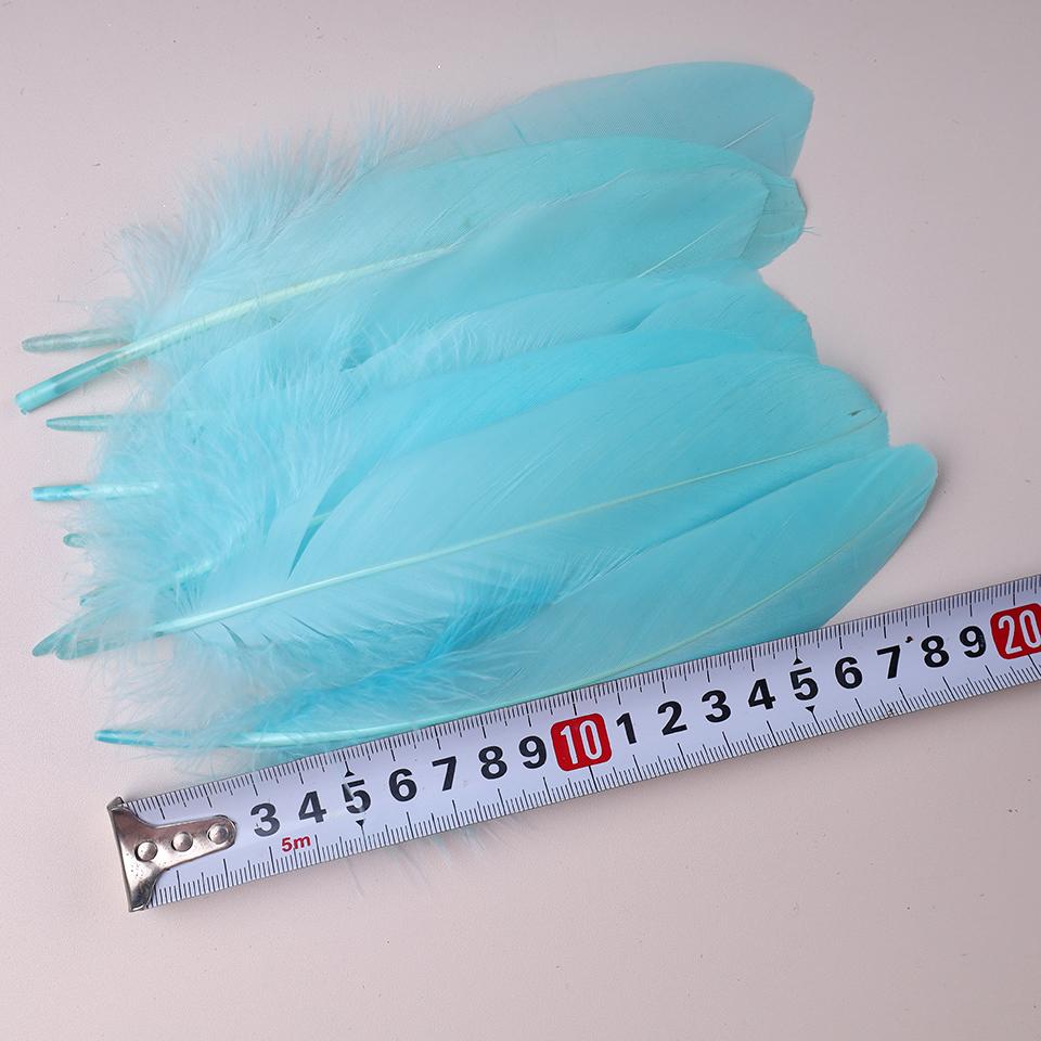 100Pcs Colored Goose Feathers for Decorating Christmas Crafts Dress Jewelry Fringe Accessories 6-8 inch 15-20CM