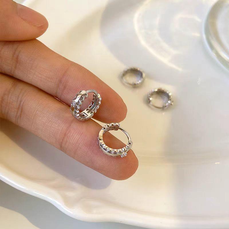 925 Sterling Silver Hoop Earrings: 2025 Modern Niche Design - Elegant & Luxurious for Women