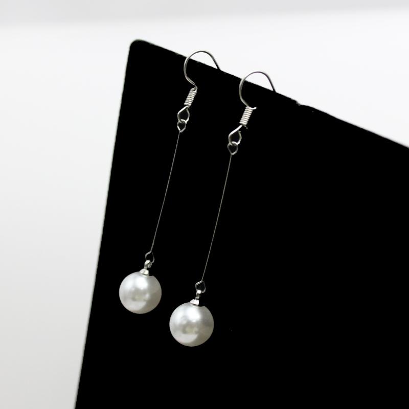 Heart Round Imitation Pearl Butterfly Leaf Tulip Flower Drop Earrings Women Wedding Geometry Jewelry Trend Creative Accessories