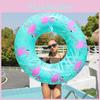 Transparent Blue Inflatable Adult Swimming Ring Large Water Seat Chair Cross-border Stock